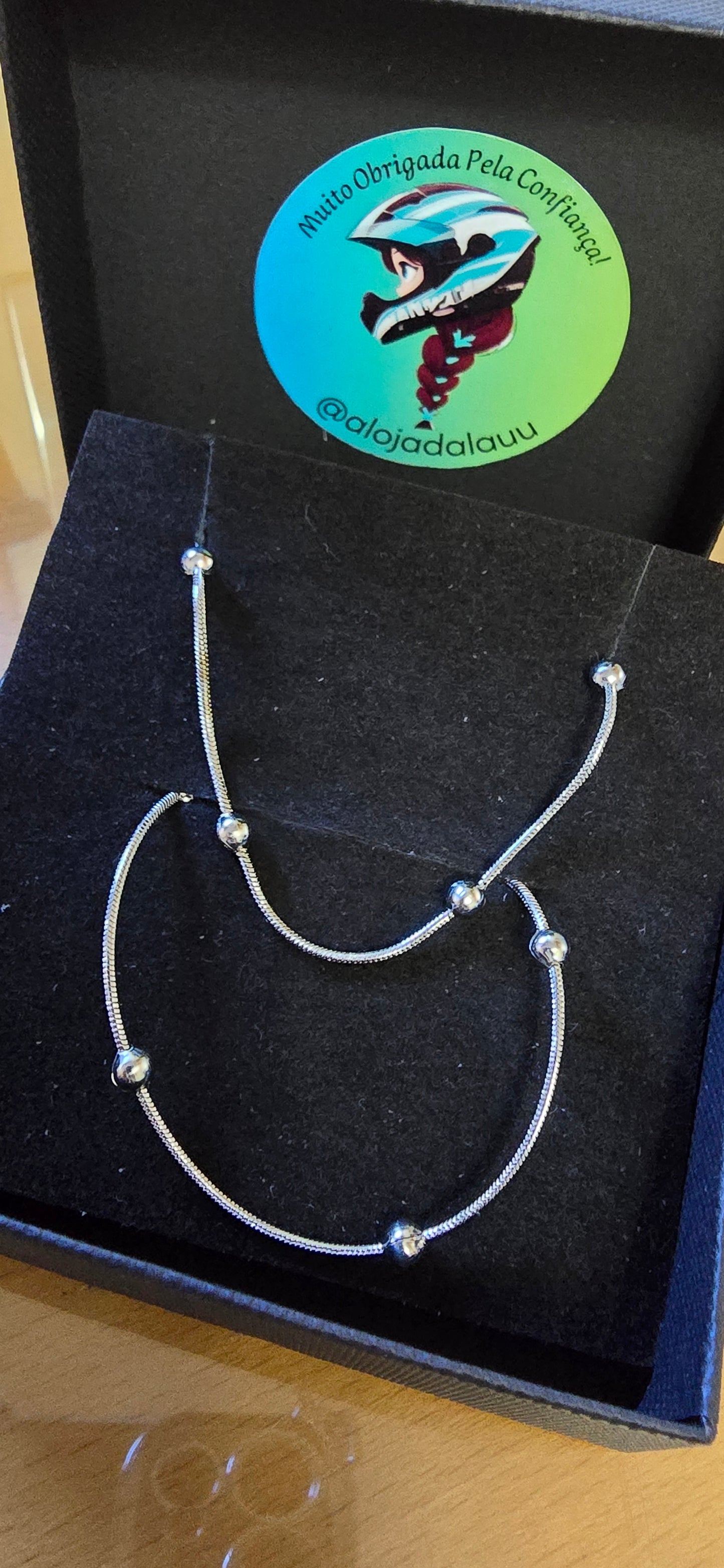 Conjuntos simples (colar e pulseira)