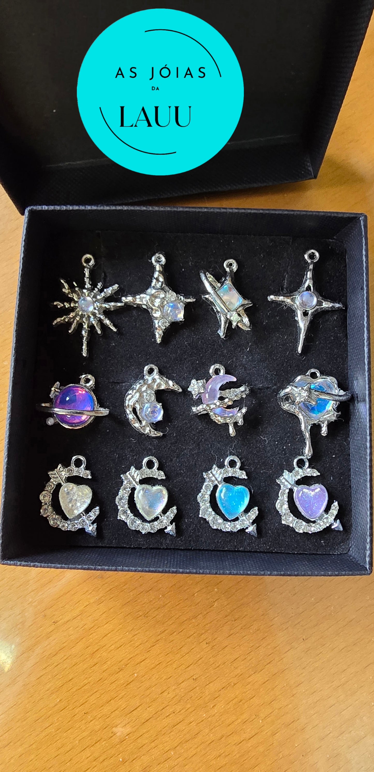 Colar prateado ( pingente à escolha)