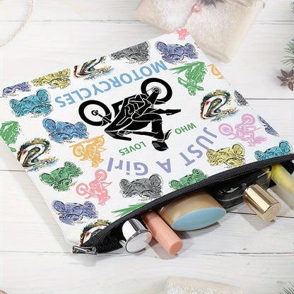 Necessaire "Just a girl who loves motocycles"